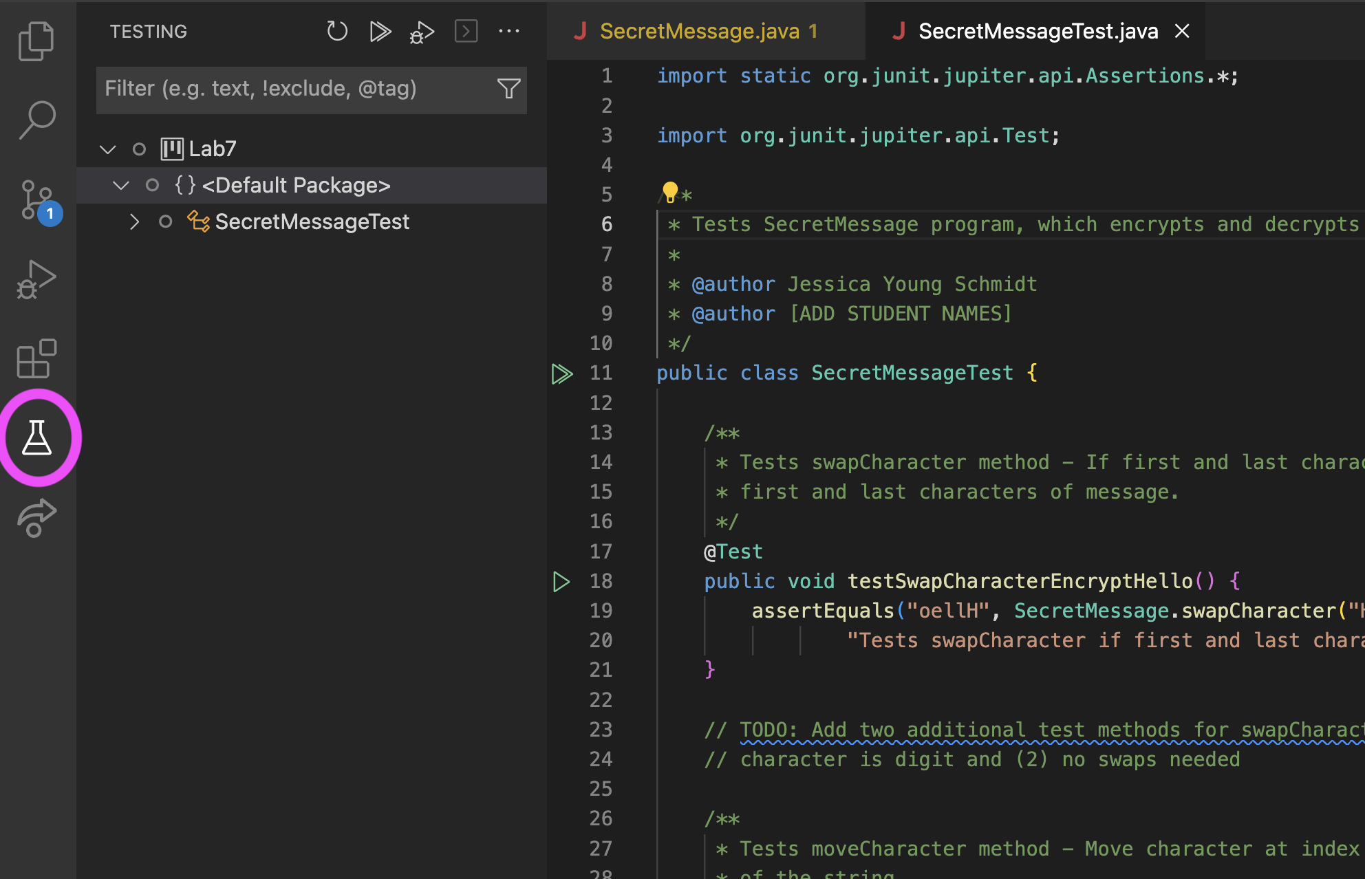 Testing Explorer