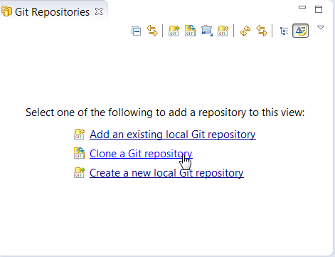 Figure: Cloning in Eclipse