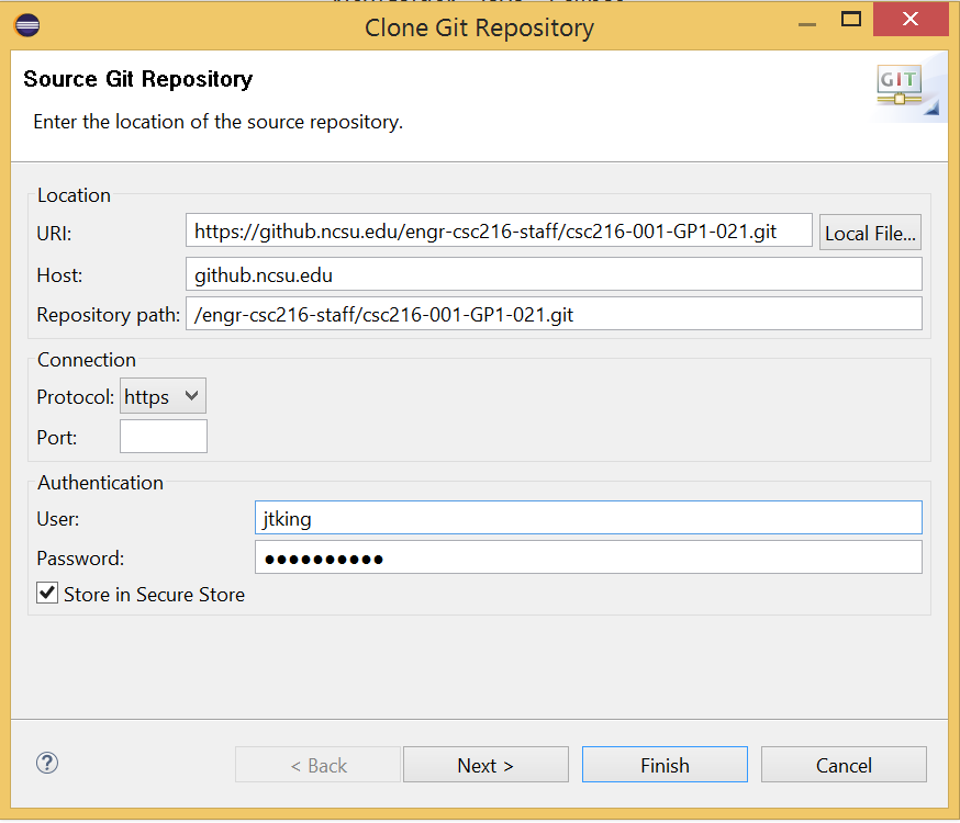 Figure: Clone a Git Repository using HTTPS
