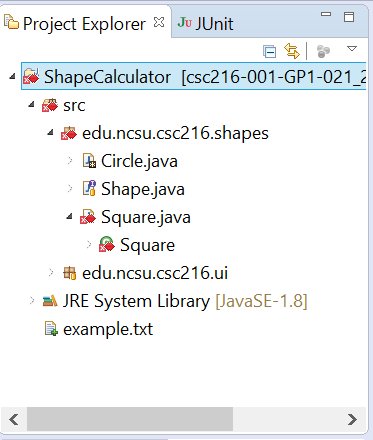 Figure: Conflict Markers in Package Explorer