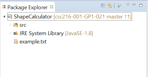 Figure: Your Project in Package Explorer