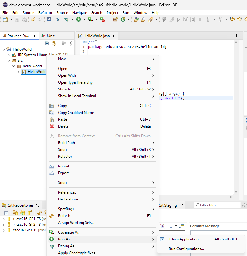 Figure: Running a Java program