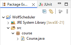 Figure: WolfScheduler project structure