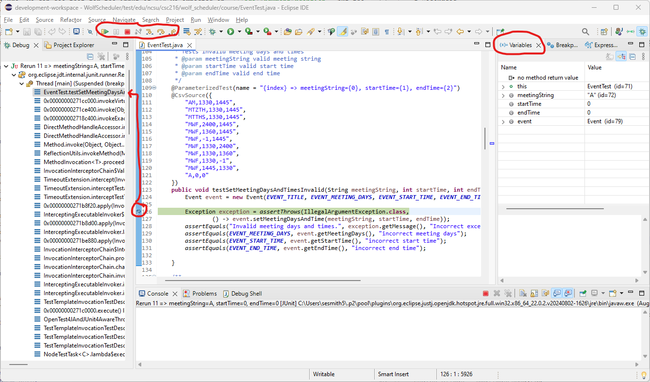 Figure: Debug Perspective