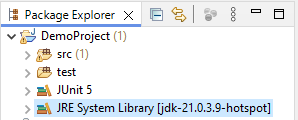 JRE System Library [jdk-21]